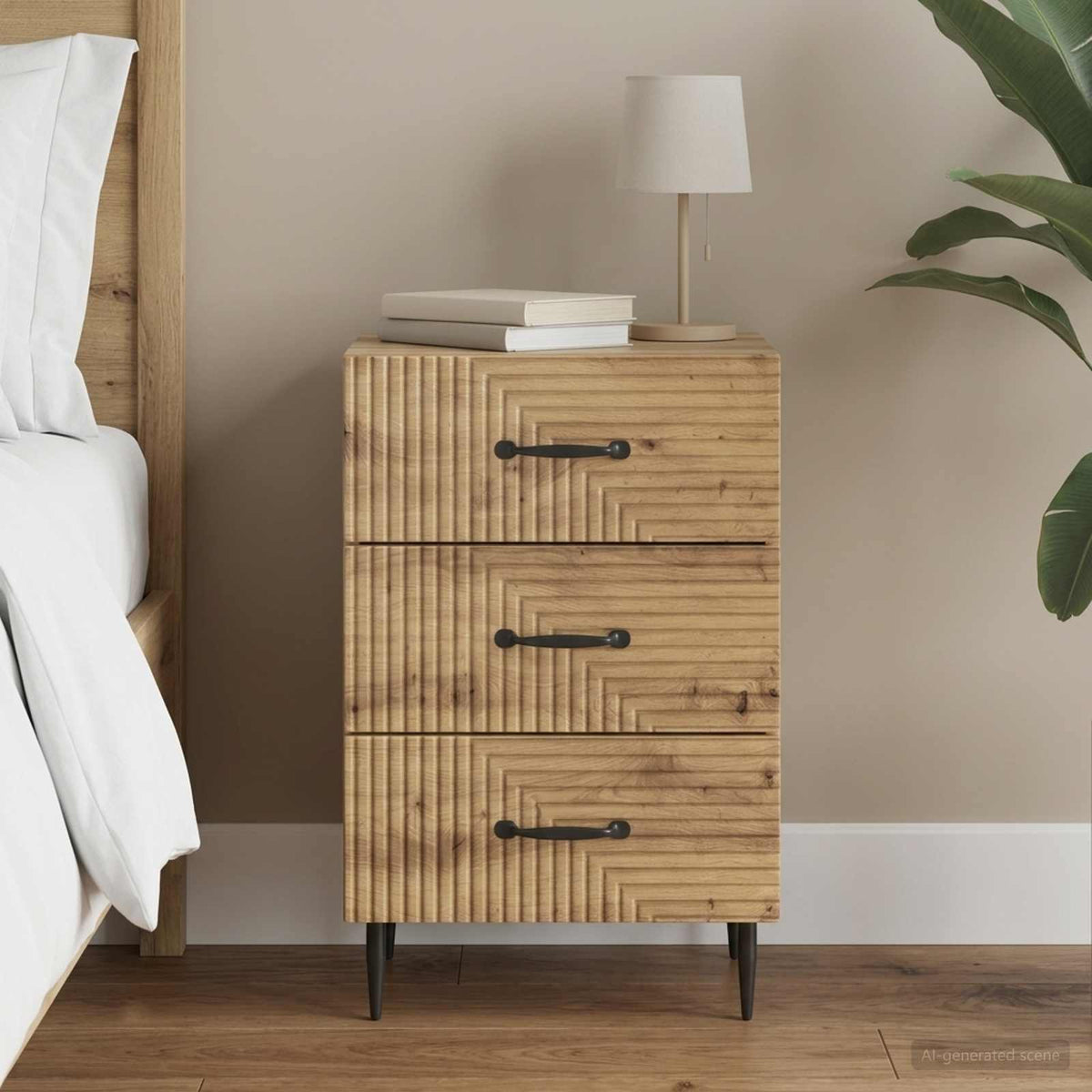 Nachttisch Artisan-Eiche 43 x 41 x 66,5 cm Holzwerkstoff