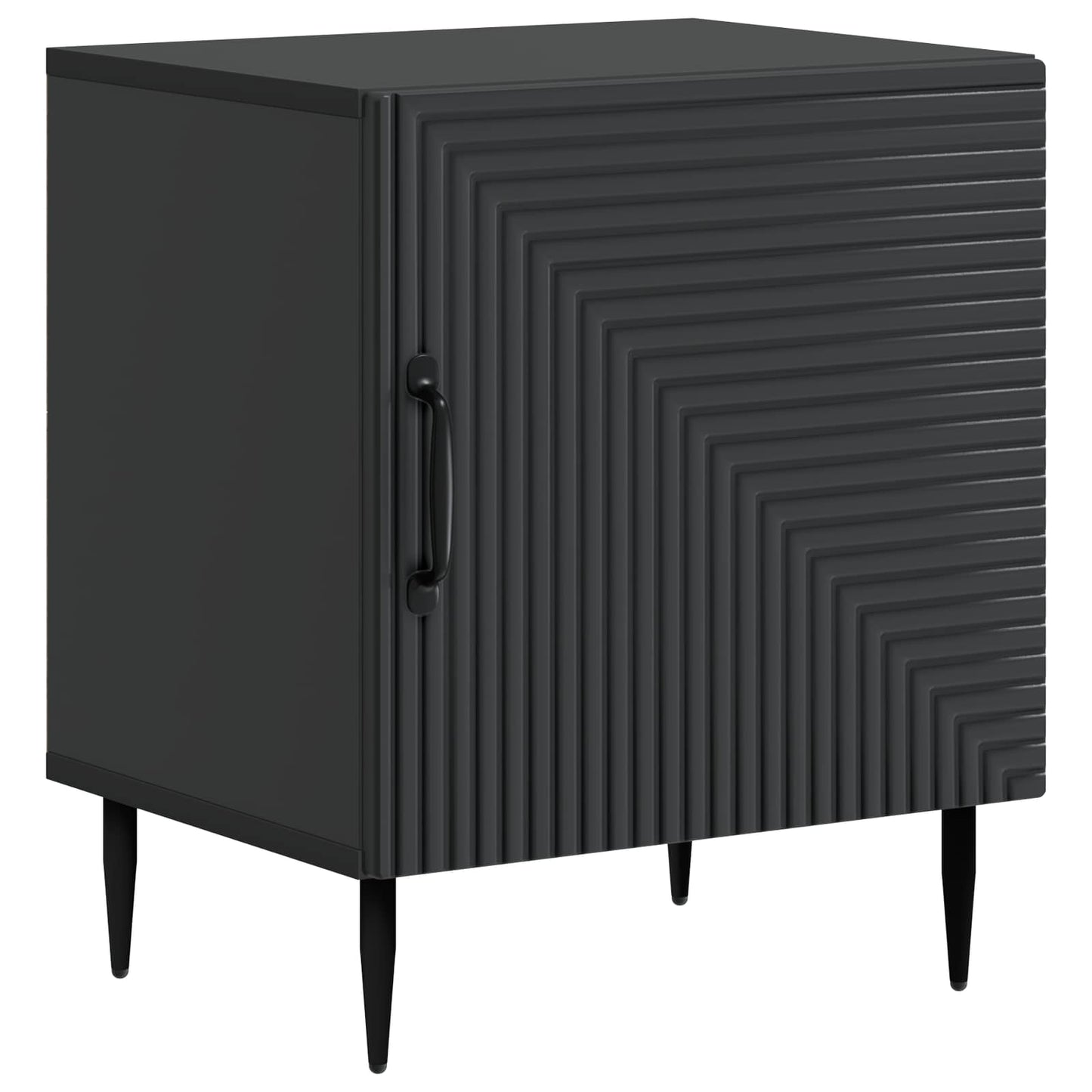 Nachttisch 2 stk. Schwarz 43 x 34,5 x 50 cm Holzwerkstoff