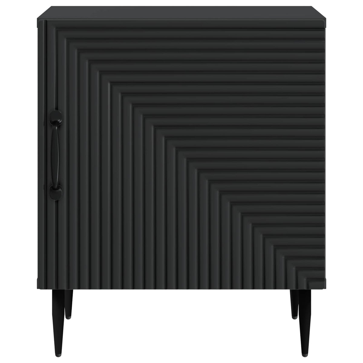 Nachttisch 2 stk. Schwarz 43 x 34,5 x 50 cm Holzwerkstoff