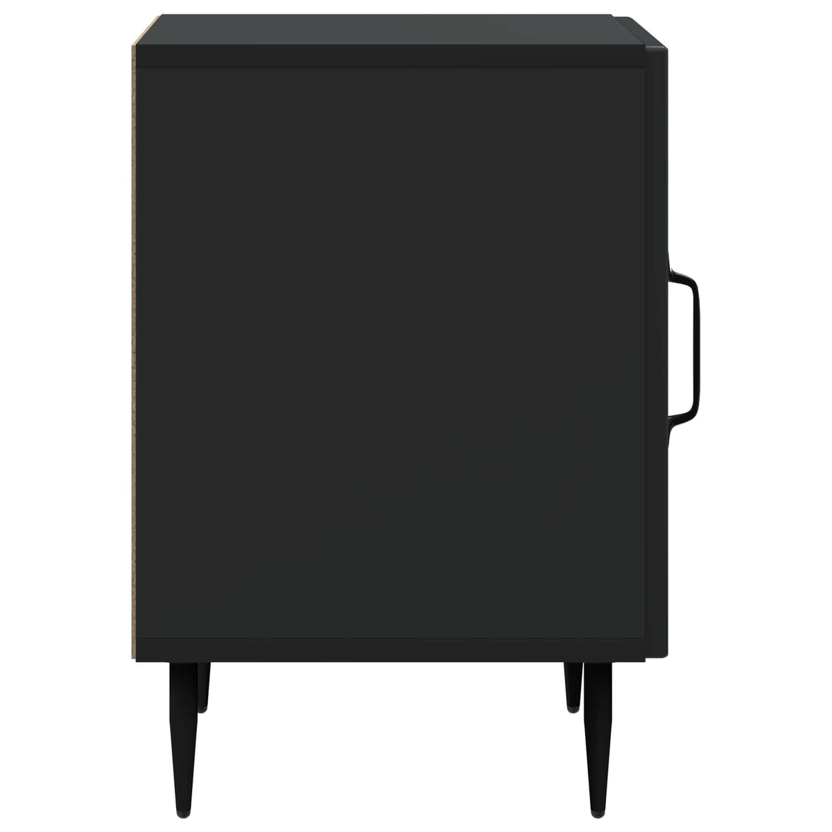 Nachttisch 2 stk. Schwarz 43 x 34,5 x 50 cm Holzwerkstoff