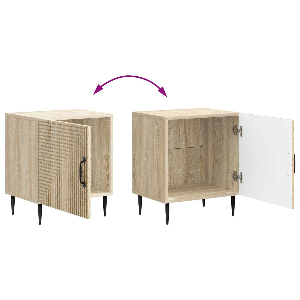 Nachttisch Sonoma-Eiche 43 x 34,5 x 50 cm Holzwerkstoff