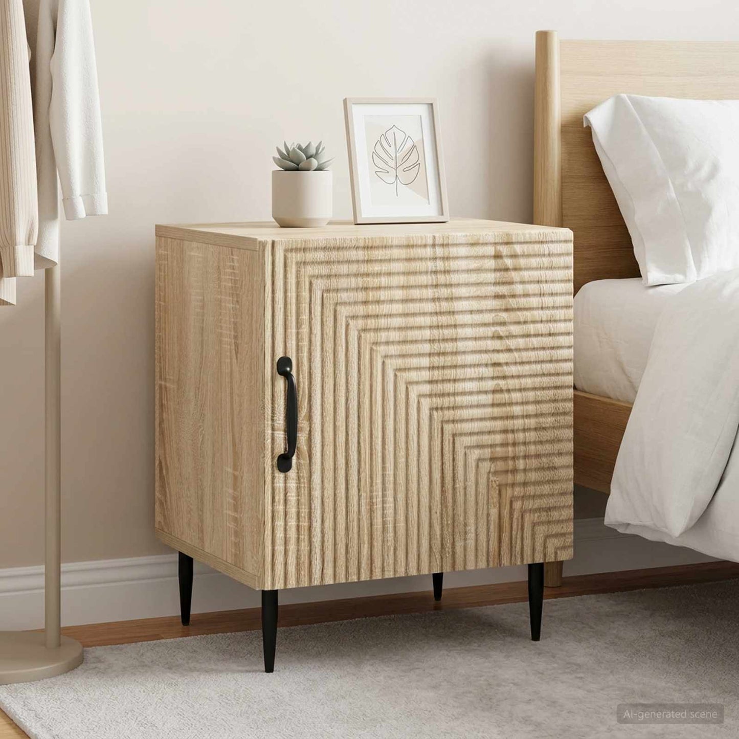 Nachttisch 2 stk. Sonoma-Eiche 43 x 34,5 x 50 cm Holzwerkstoff