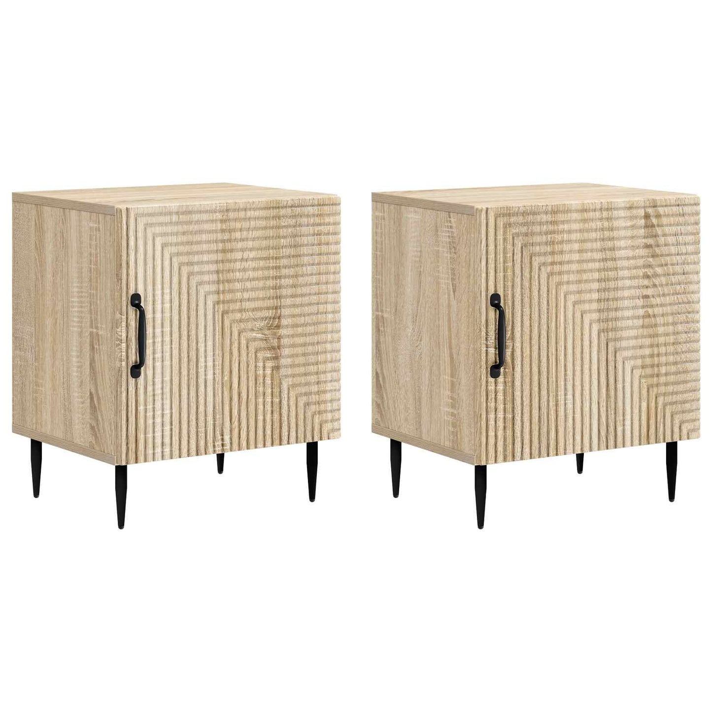Nachttisch 2 stk. Sonoma-Eiche 43 x 34,5 x 50 cm Holzwerkstoff