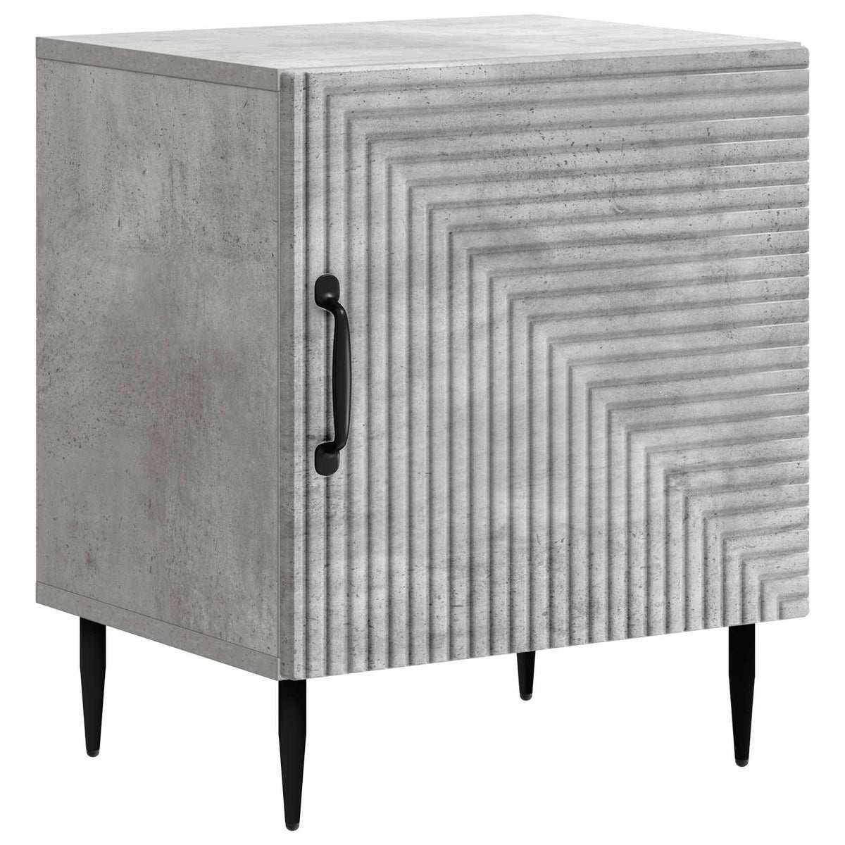 Nachttisch 2 stk. Betongrau 43 x 34,5 x 50 cm Holzwerkstoff