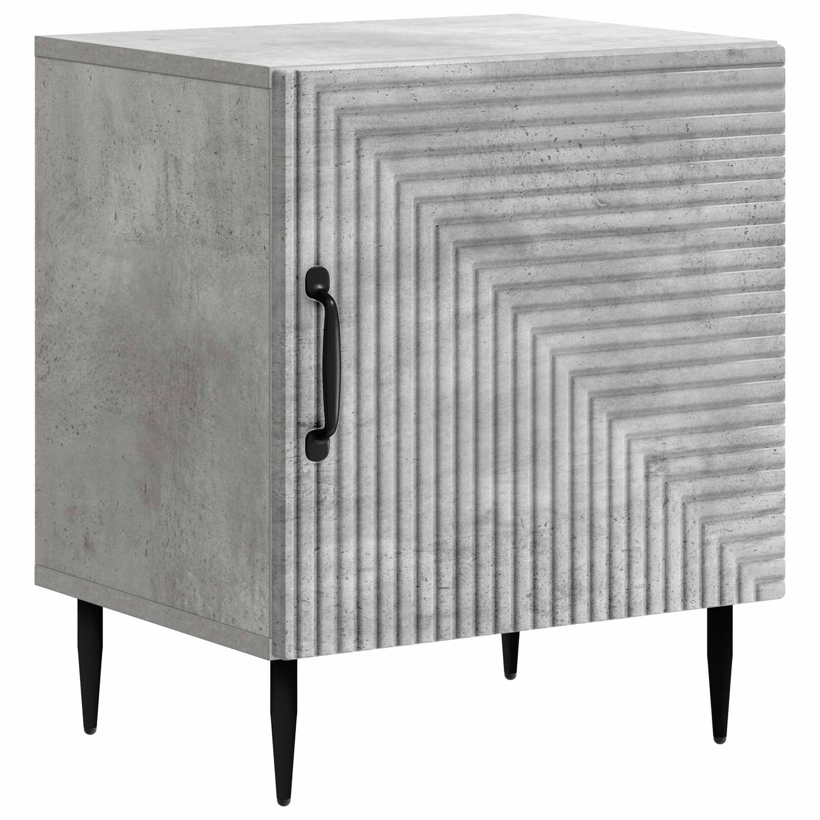 Nachttisch 2 stk. Betongrau 43 x 34,5 x 50 cm Holzwerkstoff