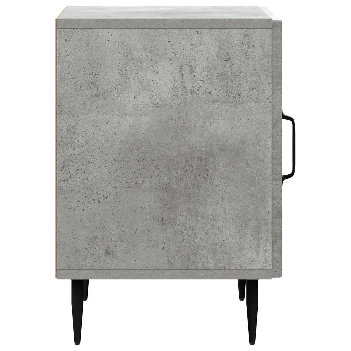 Nachttisch 2 stk. Betongrau 43 x 34,5 x 50 cm Holzwerkstoff