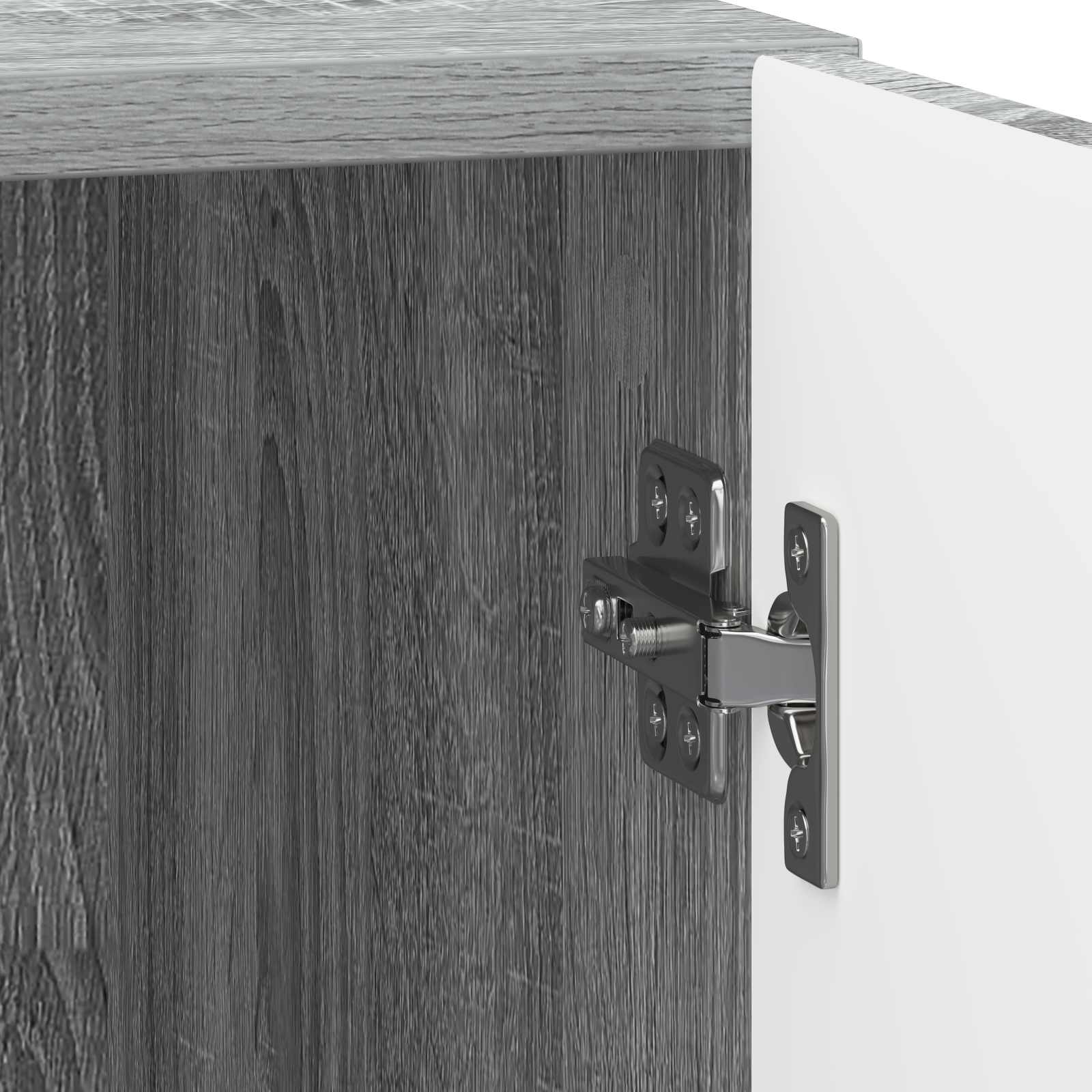Nachttisch 2 stk. Graues Sonoma 43 x 34,5 x 50 cm Holzwerkstoff