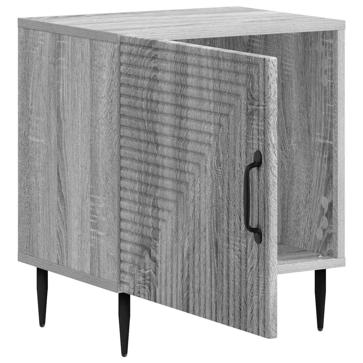 Nachttisch 2 stk. Graues Sonoma 43 x 34,5 x 50 cm Holzwerkstoff