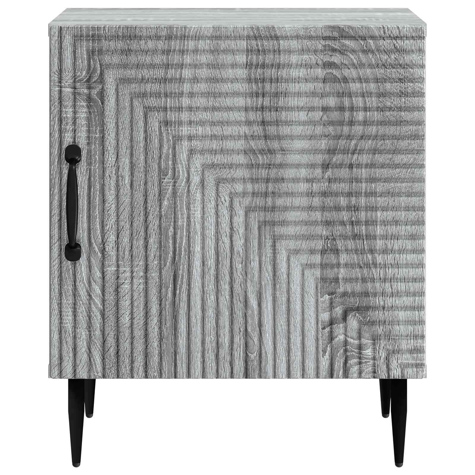 Nachttisch 2 stk. Graues Sonoma 43 x 34,5 x 50 cm Holzwerkstoff