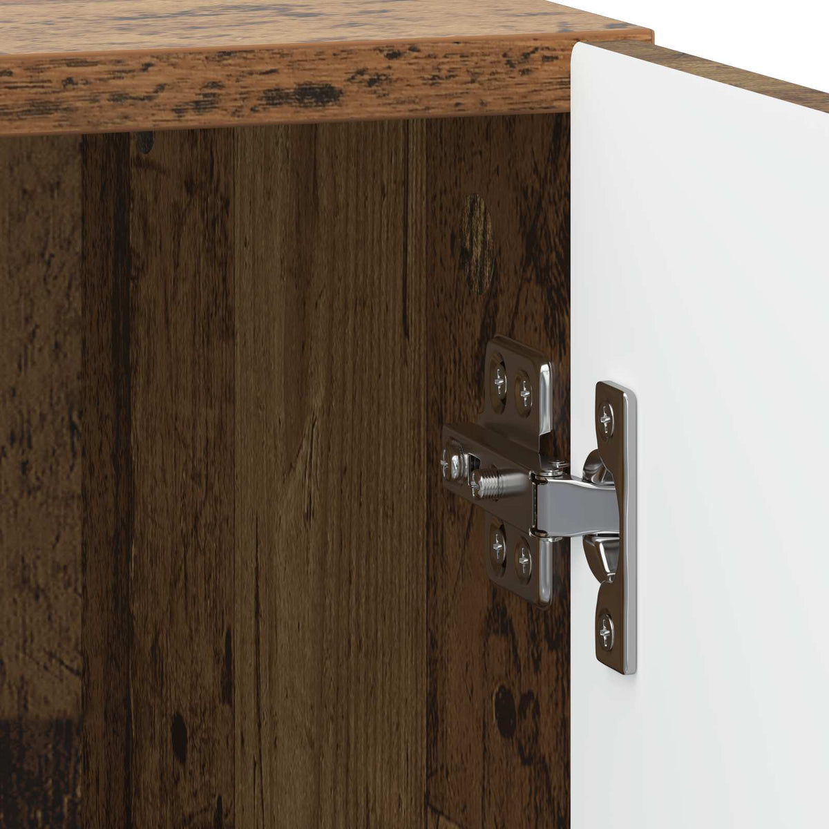 Nachttisch 2 stk. Altholz 43 x 34,5 x 50 cm Holzwerkstoff