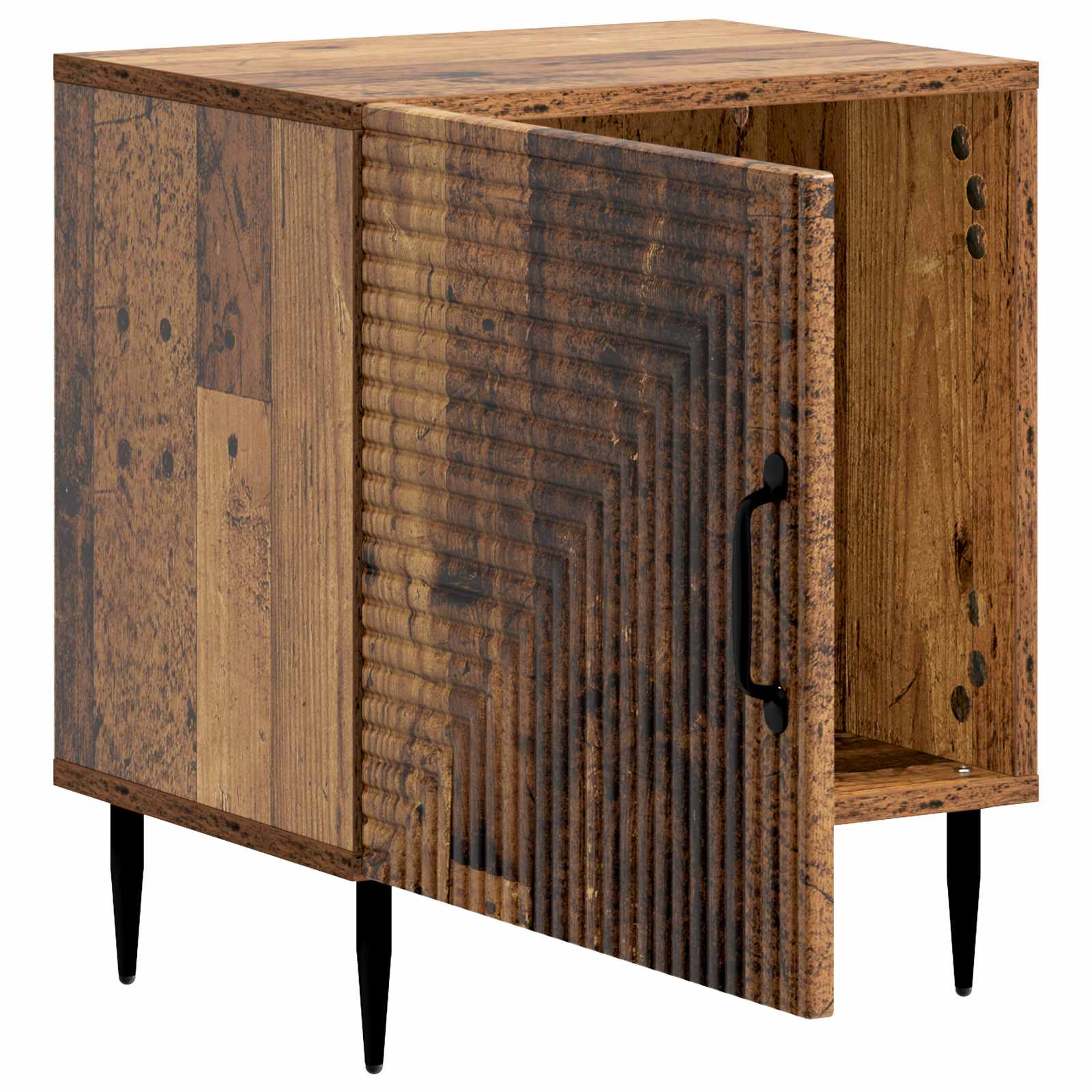 Nachttisch 2 stk. Altholz 43 x 34,5 x 50 cm Holzwerkstoff