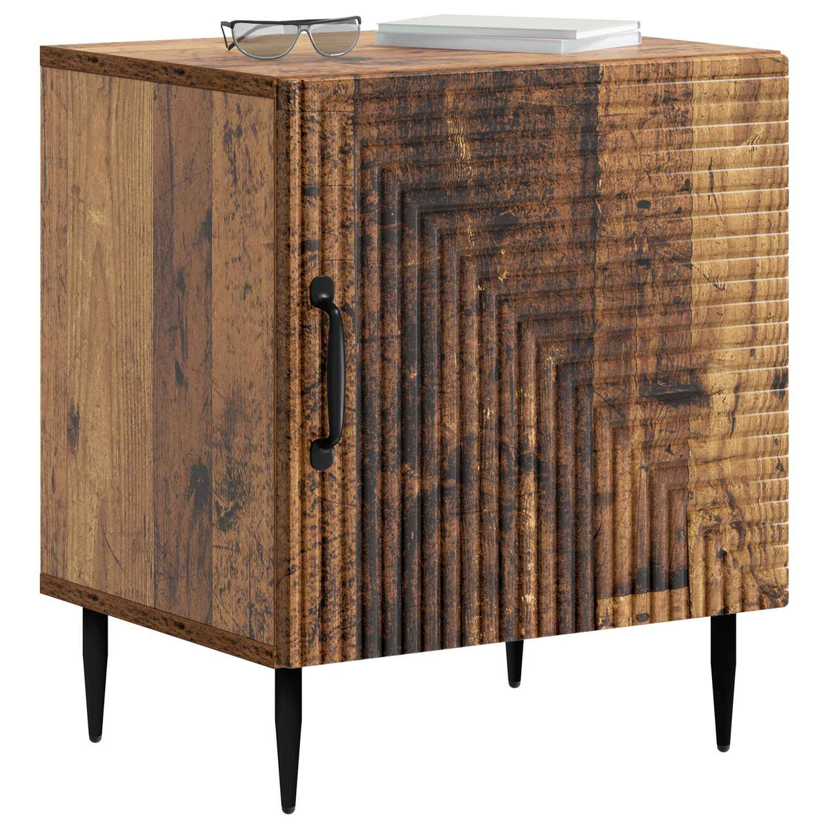 Nachttisch 2 stk. Altholz 43 x 34,5 x 50 cm Holzwerkstoff