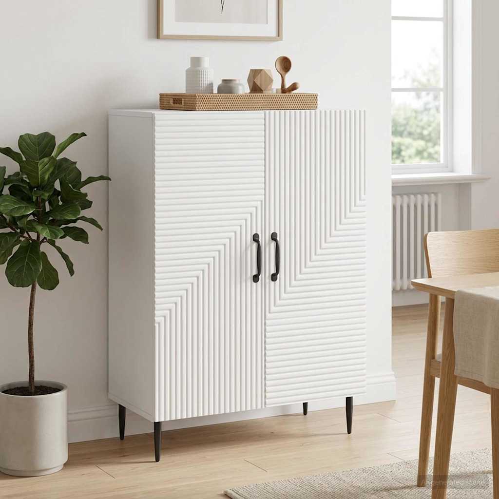 Sideboard Weiß 66 x 34,5 x 89,5 cm Holzwerkstoff