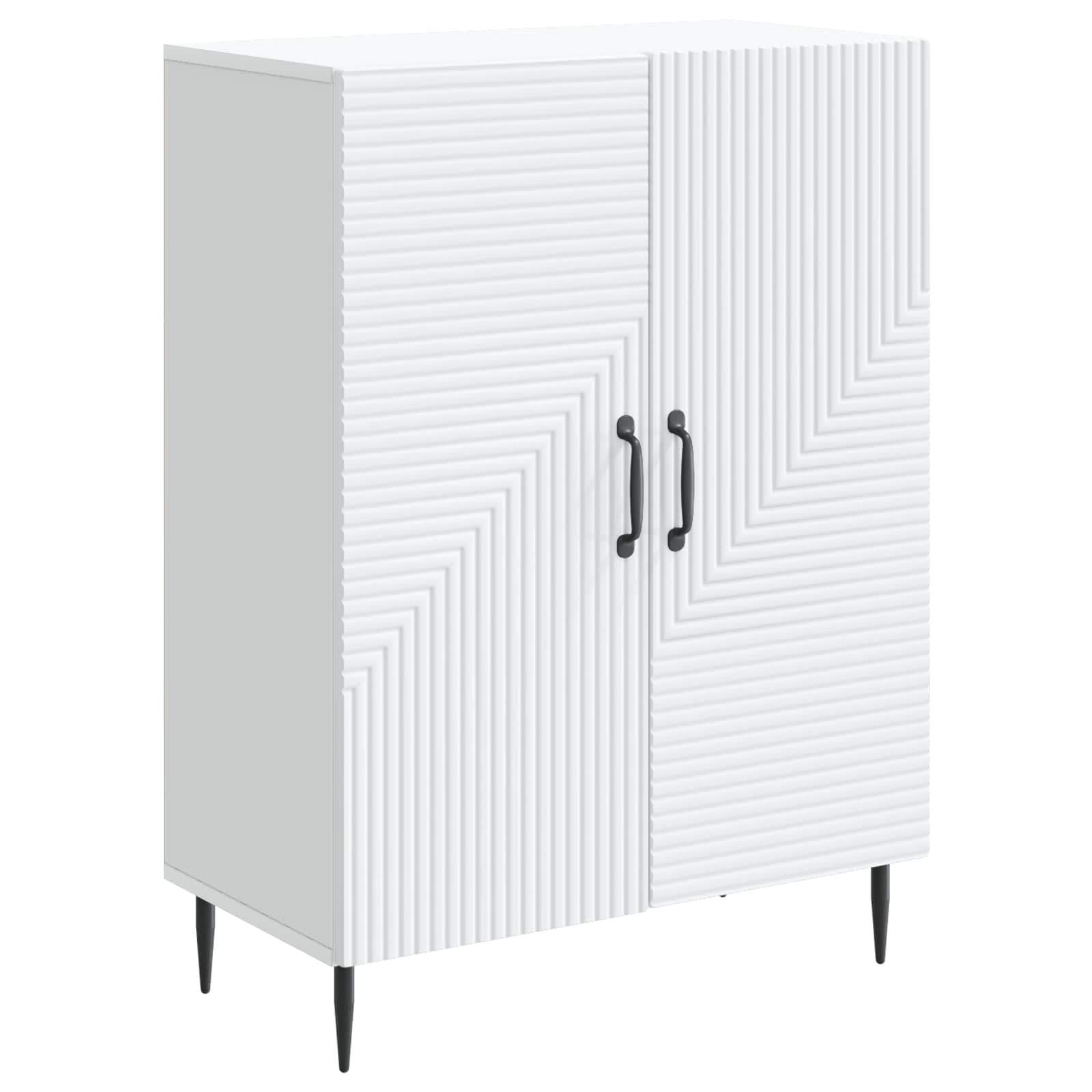 Sideboard Weiß 66 x 34,5 x 89,5 cm Holzwerkstoff