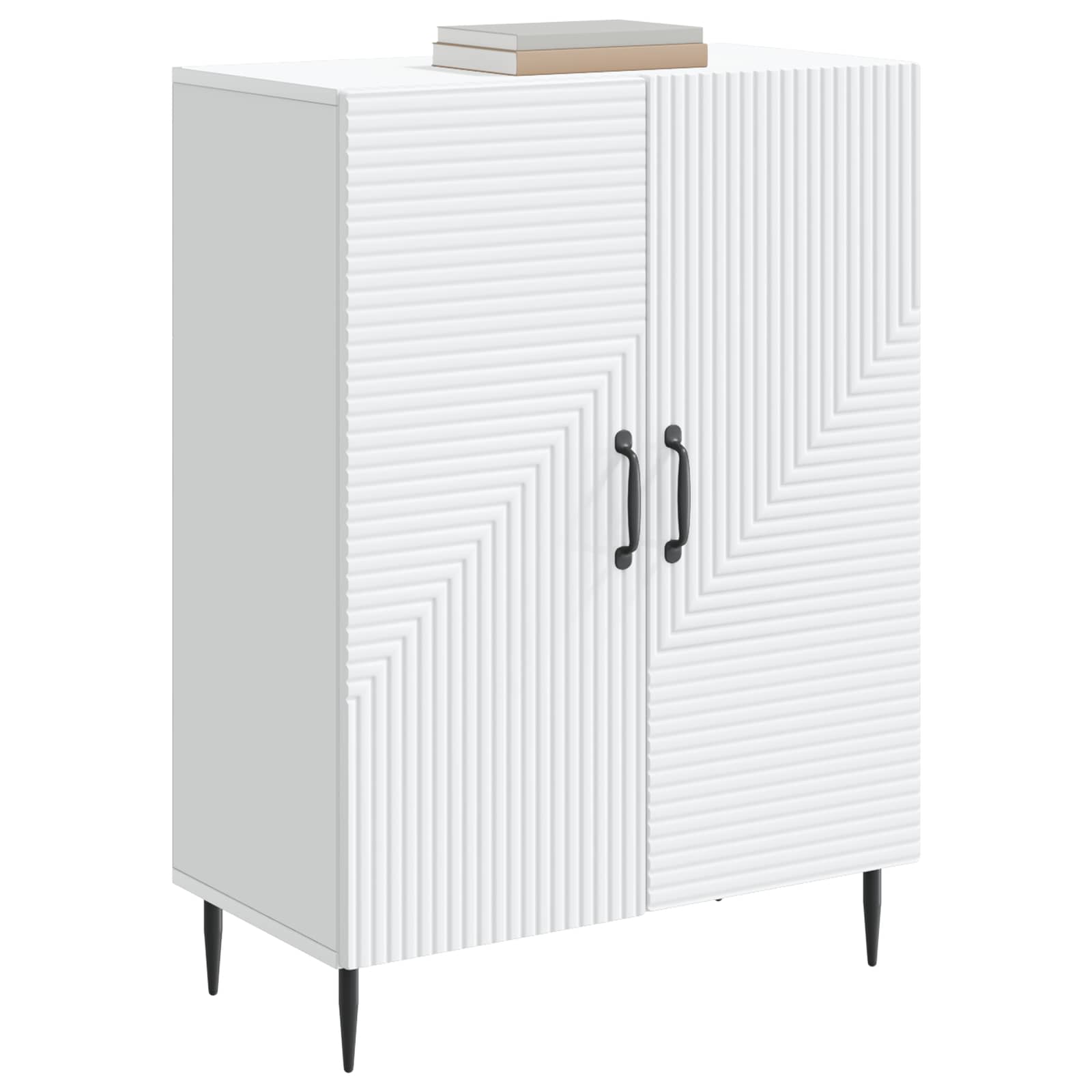 Sideboard Weiß 66 x 34,5 x 89,5 cm Holzwerkstoff