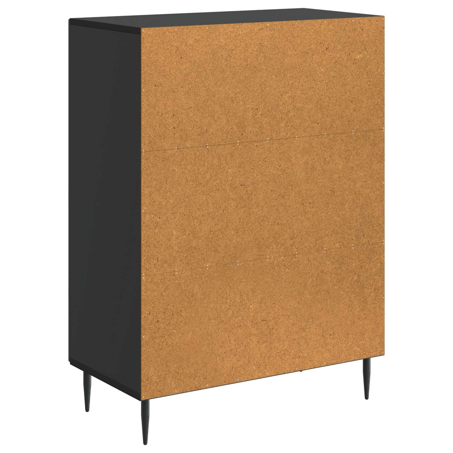 Sideboard Schwarz 66 x 34,5 x 89,5 cm Holzwerkstoff