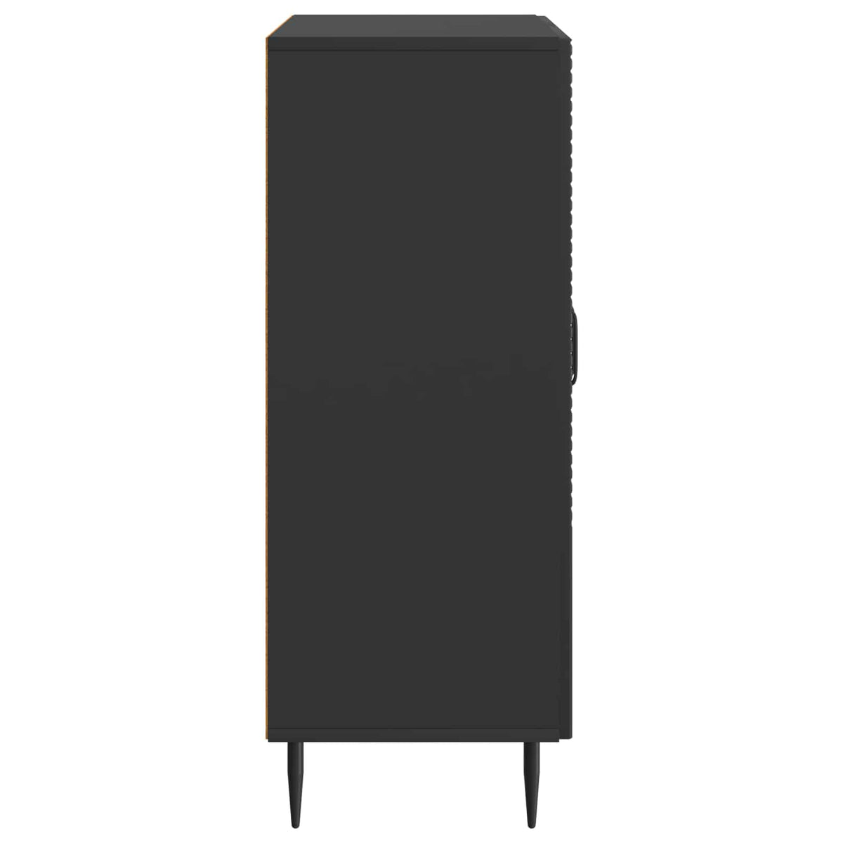 Sideboard Schwarz 66 x 34,5 x 89,5 cm Holzwerkstoff