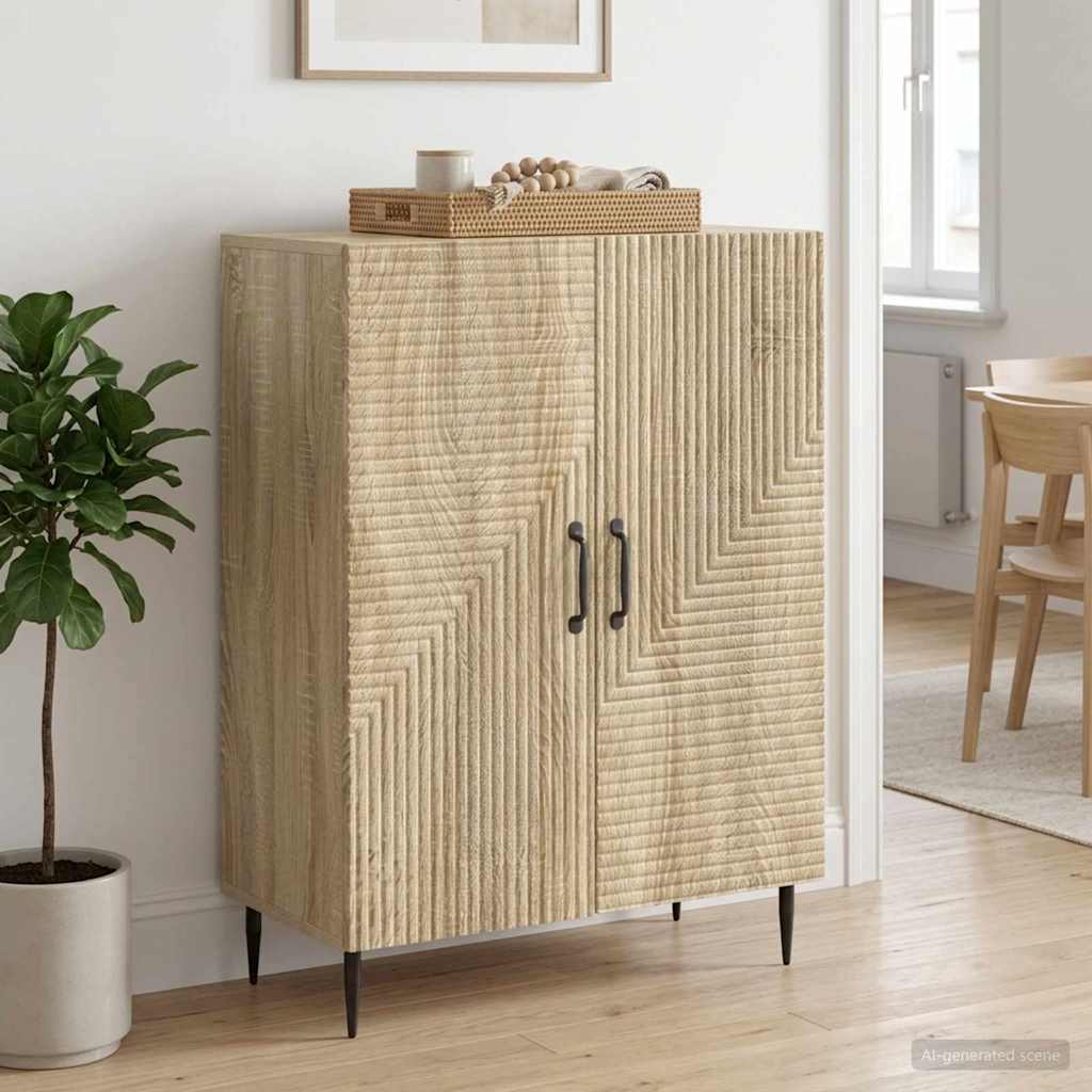Sideboard Sonoma-Eiche 66 x 34,5 x 89,5 cm Holzwerkstoff