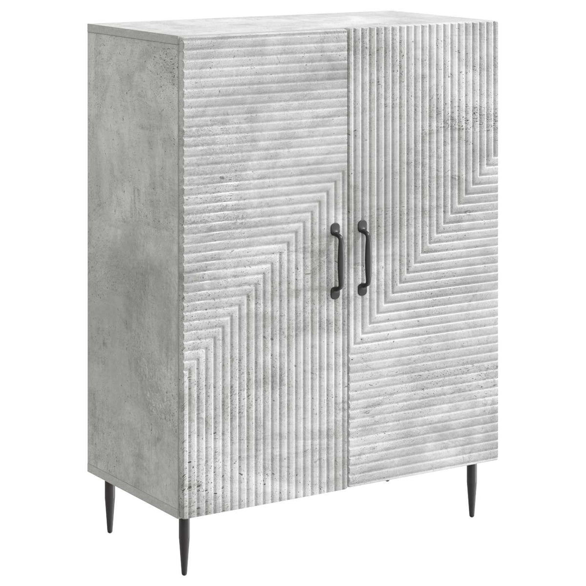 Sideboard Betongrau 66 x 34,5 x 89,5 cm Holzwerkstoff