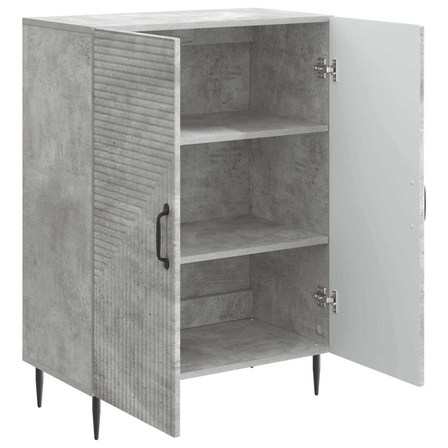 Sideboard Betongrau 66 x 34,5 x 89,5 cm Holzwerkstoff