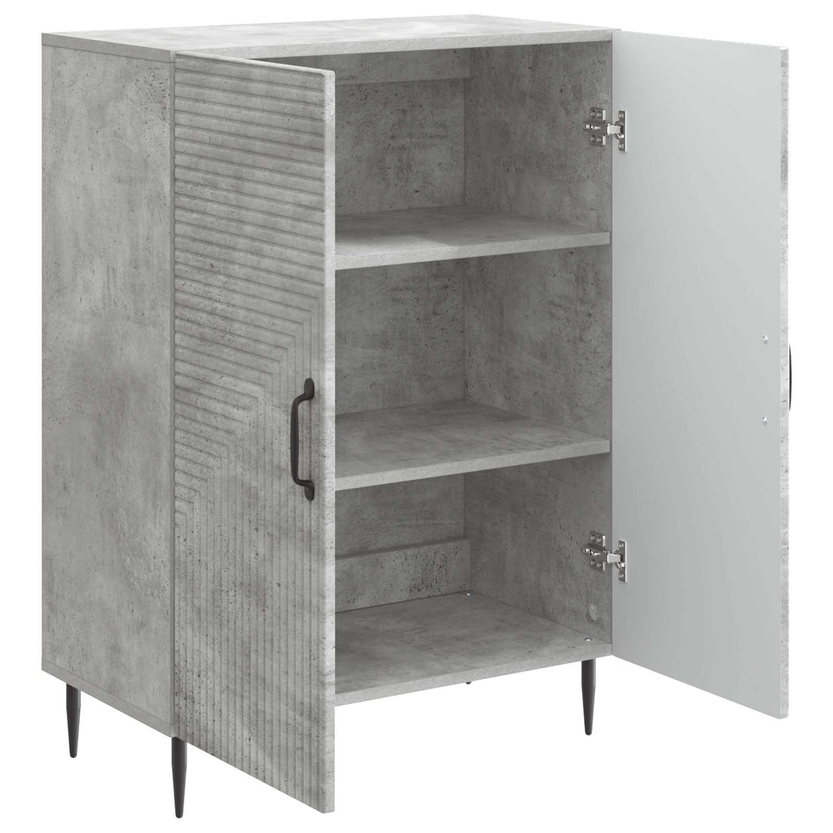 Sideboard Betongrau 66 x 34,5 x 89,5 cm Holzwerkstoff