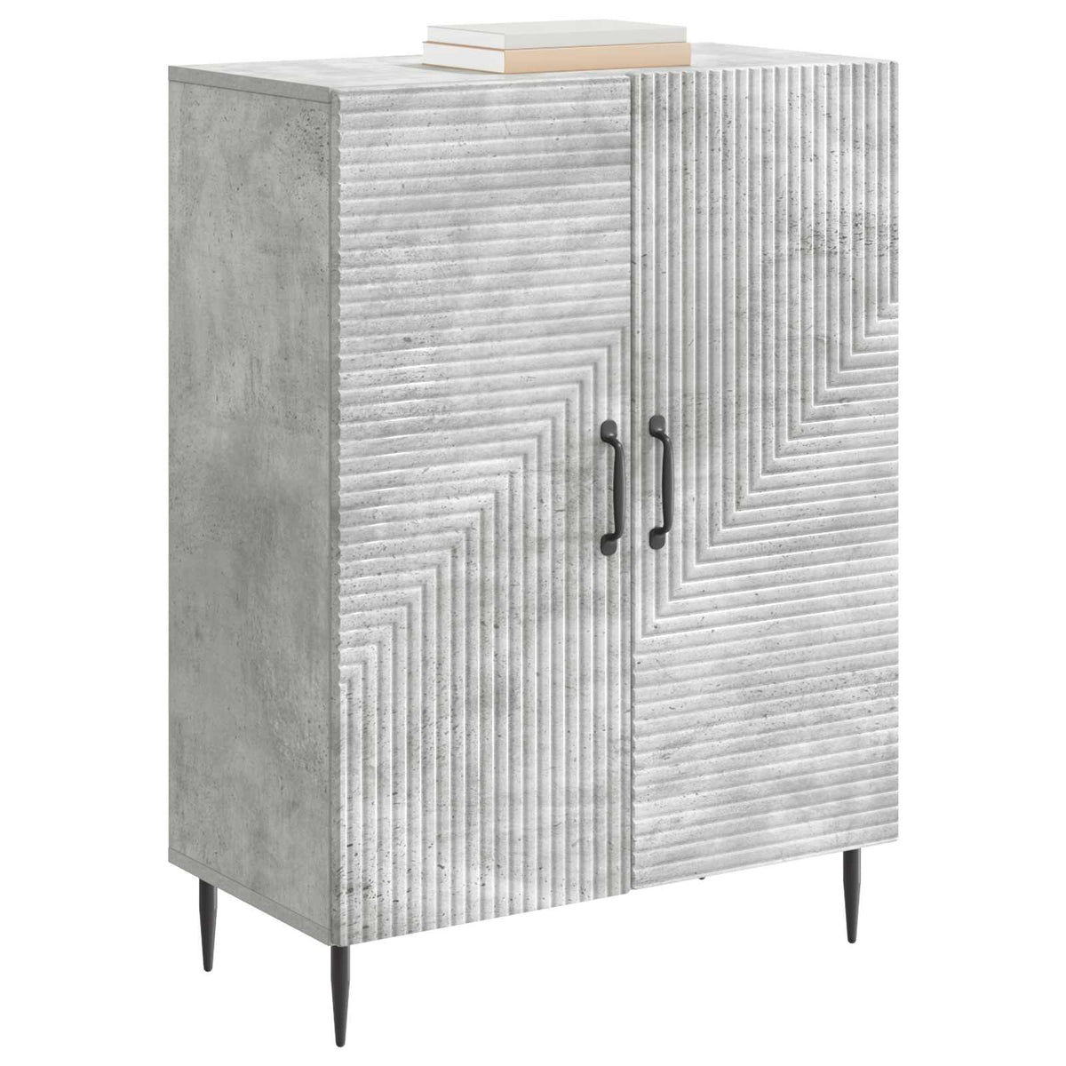 Sideboard Betongrau 66 x 34,5 x 89,5 cm Holzwerkstoff