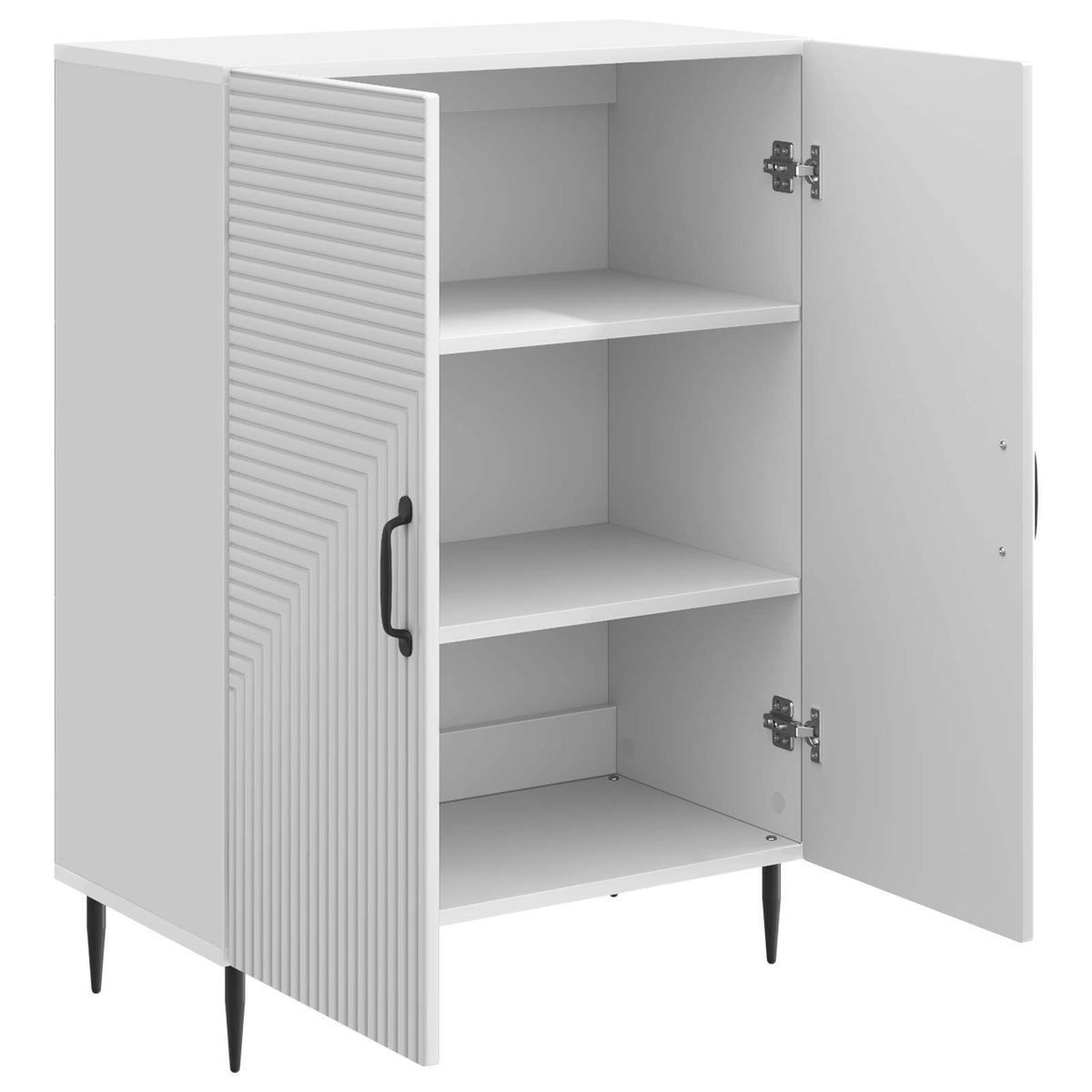 Sideboard Hochglanz Weiß 66 x 34,5 x 89,5 cm Holzwerkstoff