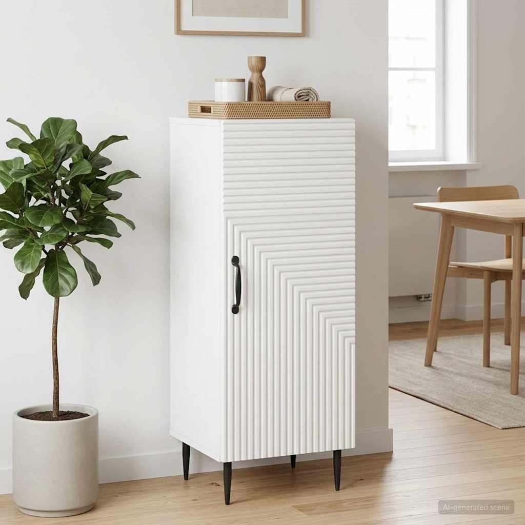 Sideboard Weiß 33 x 34,5 x 89,5 cm Holzwerkstoff