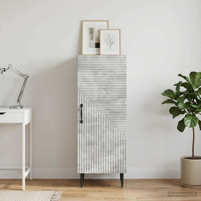 Sideboard Betongrau 33 x 34,5 x 89,5 cm Holzwerkstoff