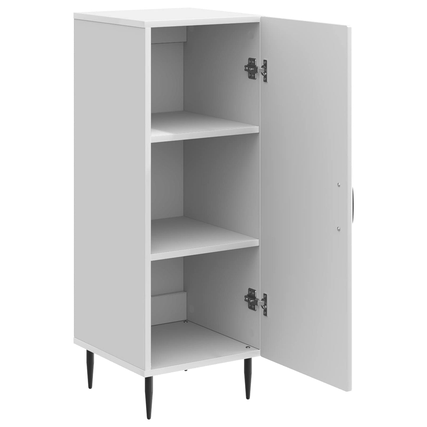 Sideboard Hochglanz Weiß 33 x 34,5 x 89,5 cm Holzwerkstoff