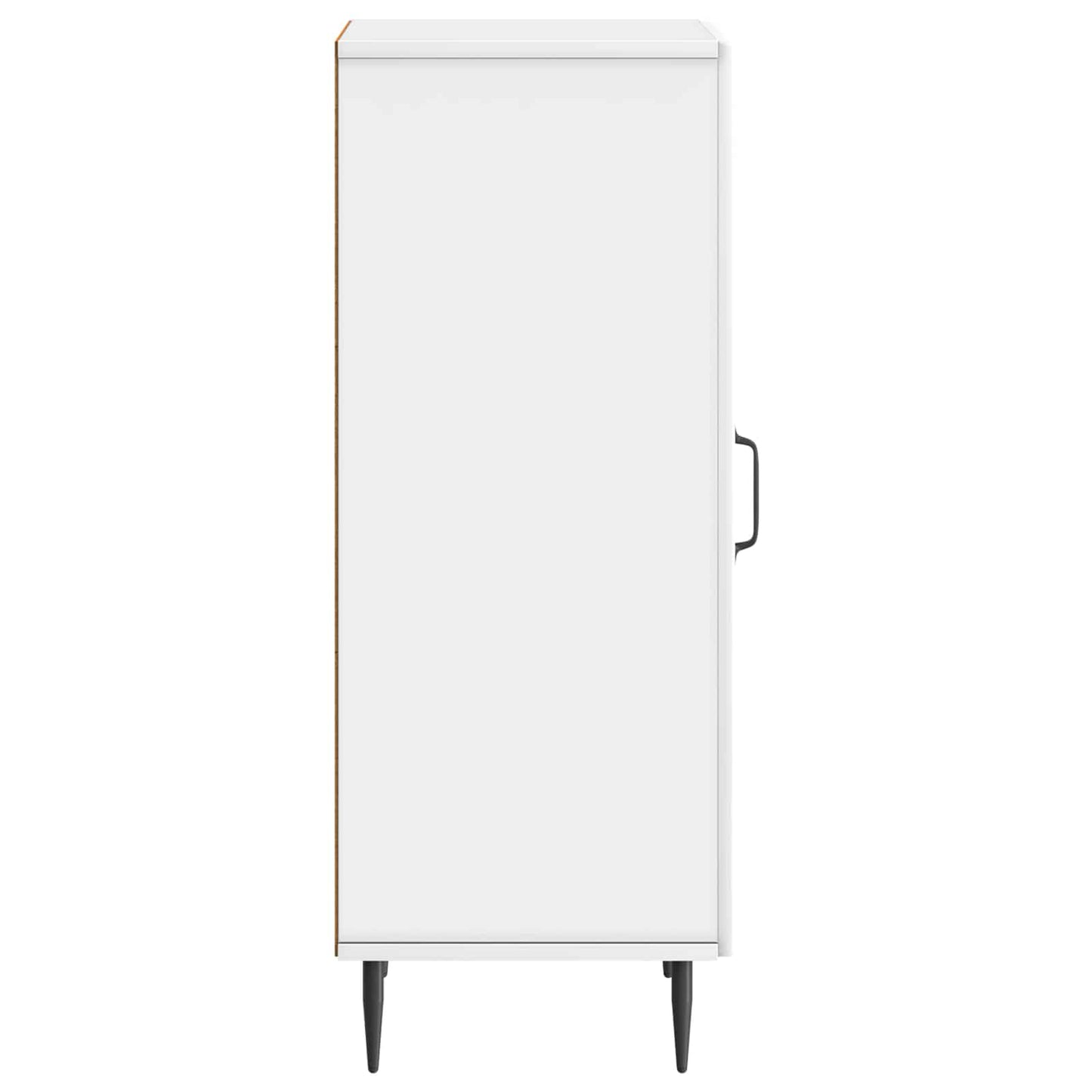 Sideboard Hochglanz Weiß 33 x 34,5 x 89,5 cm Holzwerkstoff