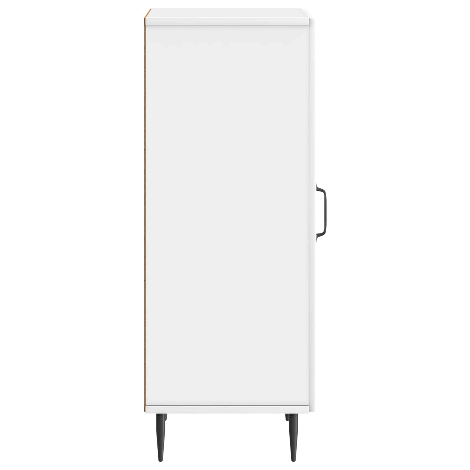Sideboard Hochglanz Weiß 33 x 34,5 x 89,5 cm Holzwerkstoff