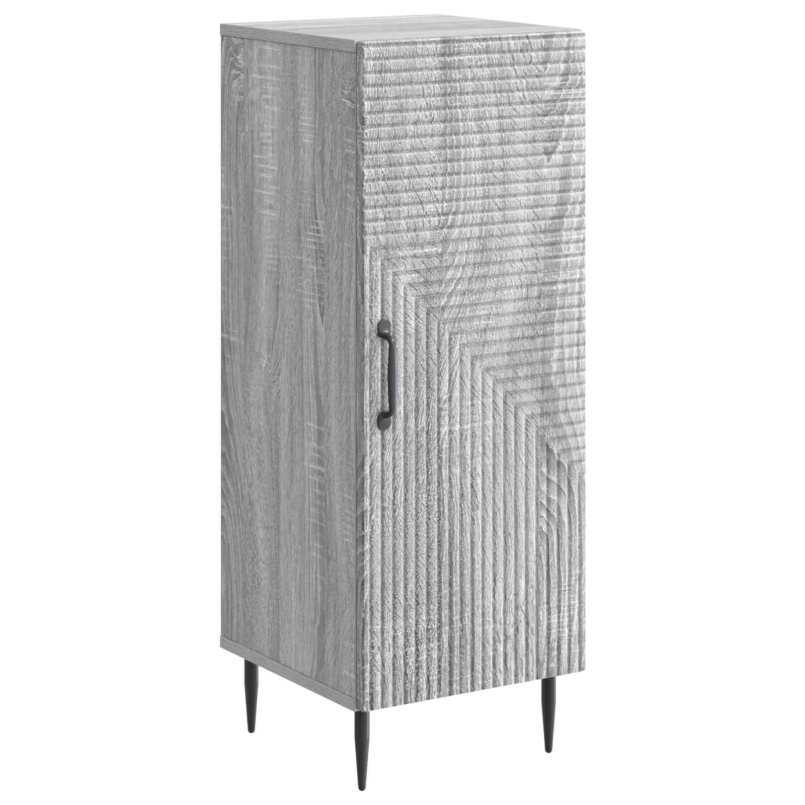 Sideboard Sonoma-Grau 33 x 34,5 x 89,5 cm Holzwerkstoff