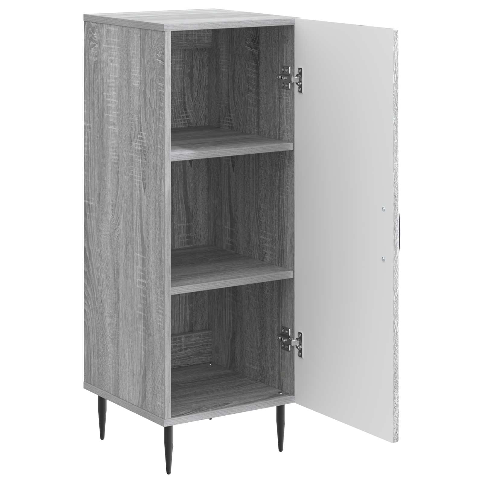 Sideboard Sonoma-Grau 33 x 34,5 x 89,5 cm Holzwerkstoff