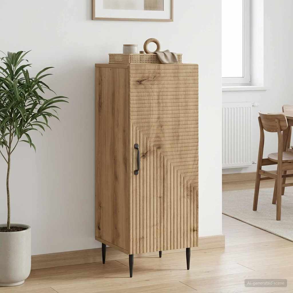 Sideboard Artisan-Eiche 33 x 34,5 x 89,5 cm Holzwerkstoff
