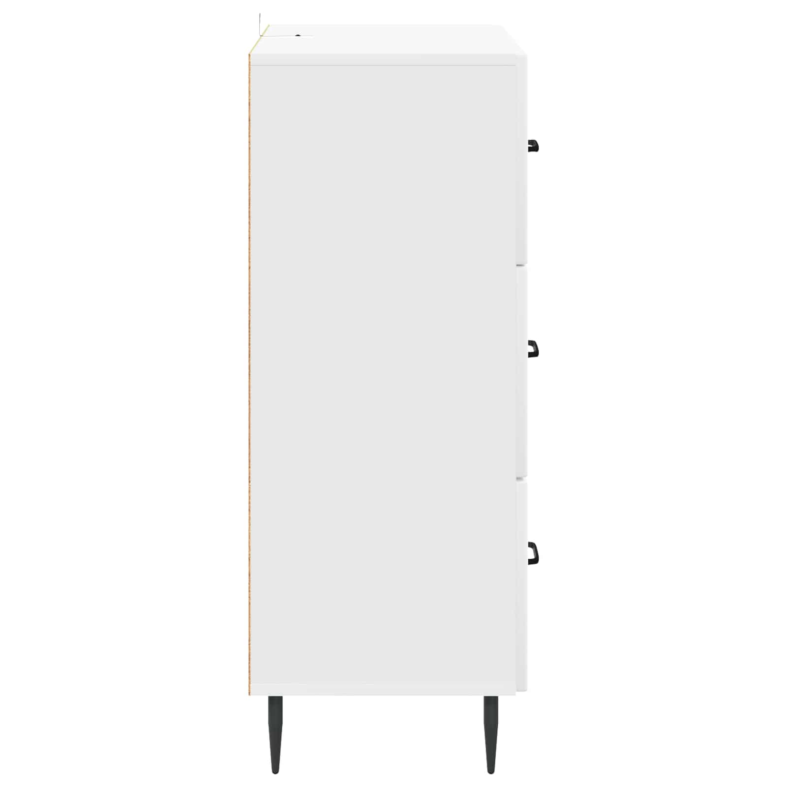 Schubladenschrank Weiß 66 x 34,5 x 89,5 cm Holzwerkstoff