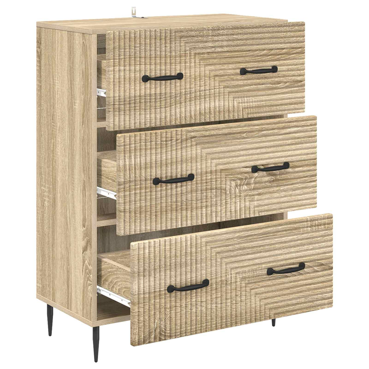 Schubladenschrank Sonoma-Eiche 66 x 34,5 x 89,5 cm