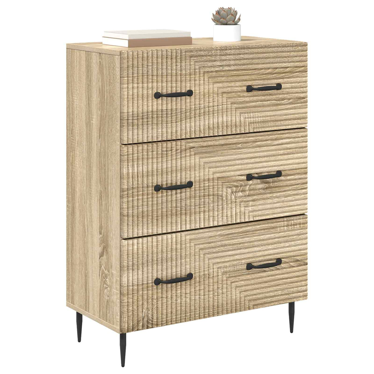 Schubladenschrank Sonoma-Eiche 66 x 34,5 x 89,5 cm