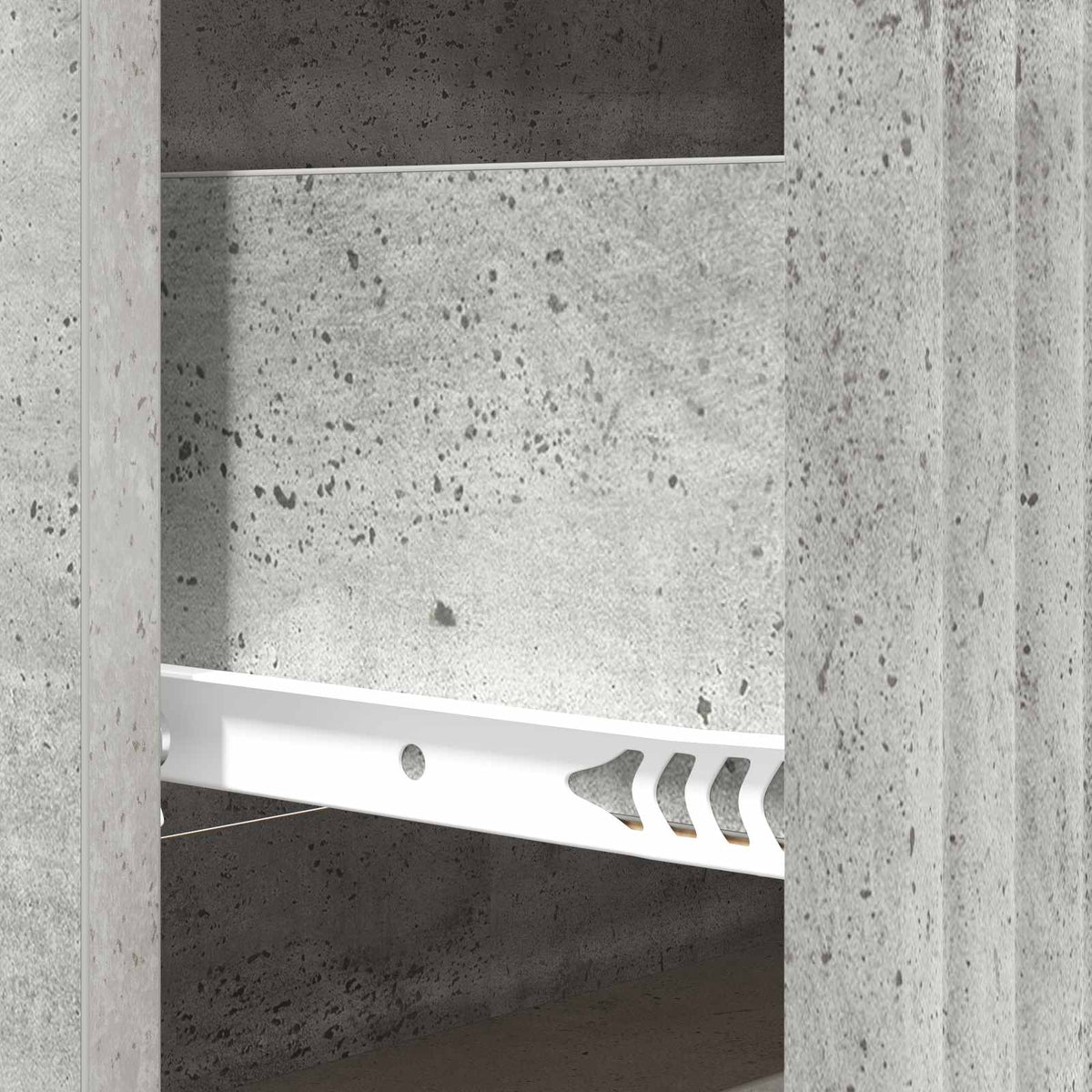 Schubladenschrank Betongrau 66 x 34,5 x 89,5 cm Holzwerkstoff
