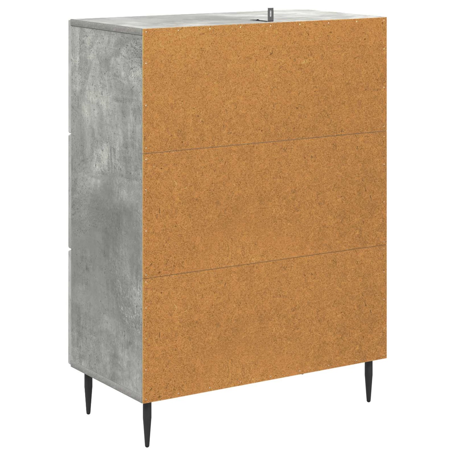 Schubladenschrank Betongrau 66 x 34,5 x 89,5 cm Holzwerkstoff