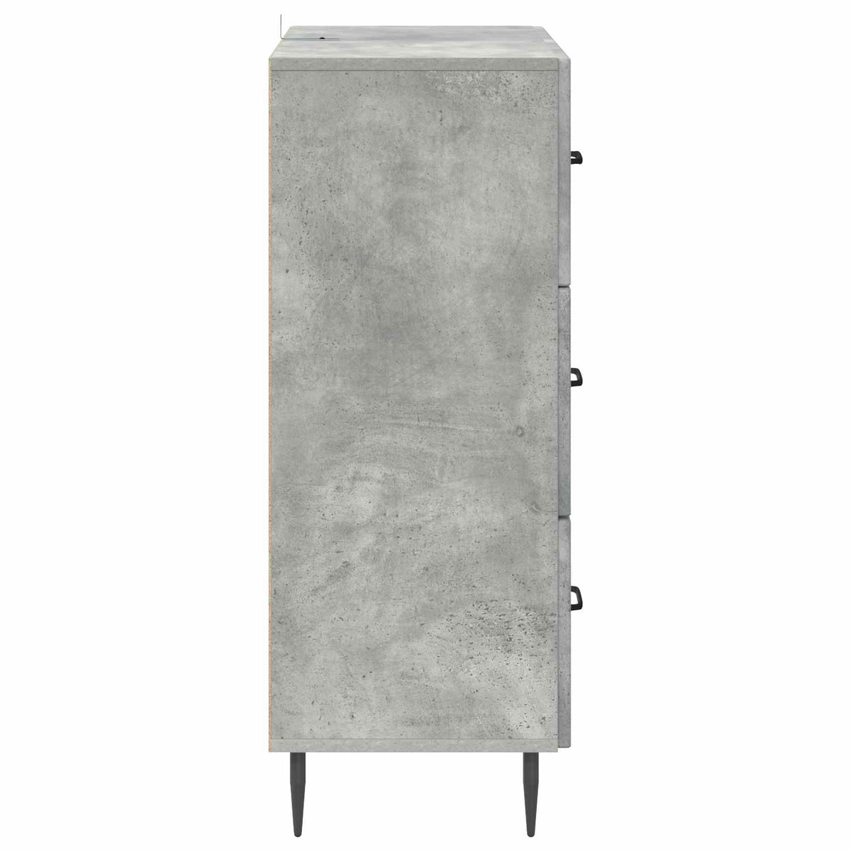 Schubladenschrank Betongrau 66 x 34,5 x 89,5 cm Holzwerkstoff