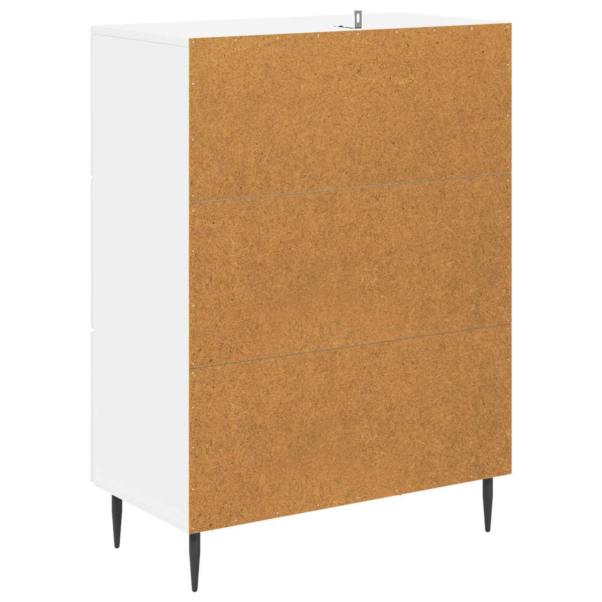 Schubladenschrank Hochglanz Weiß 66 x 34,5 x 89,5 cm