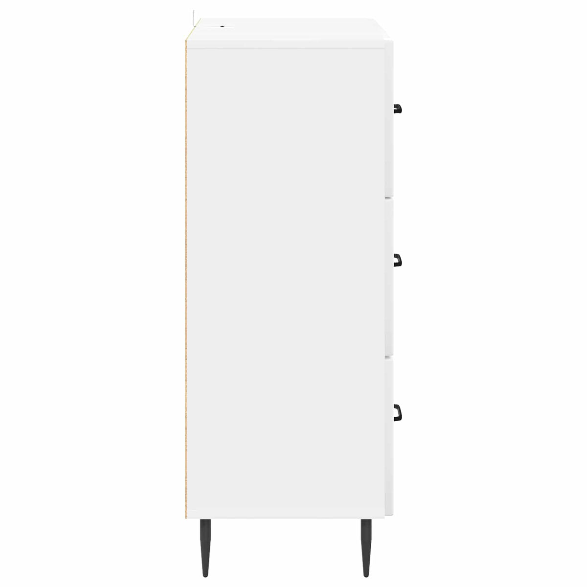 Schubladenschrank Hochglanz Weiß 66 x 34,5 x 89,5 cm