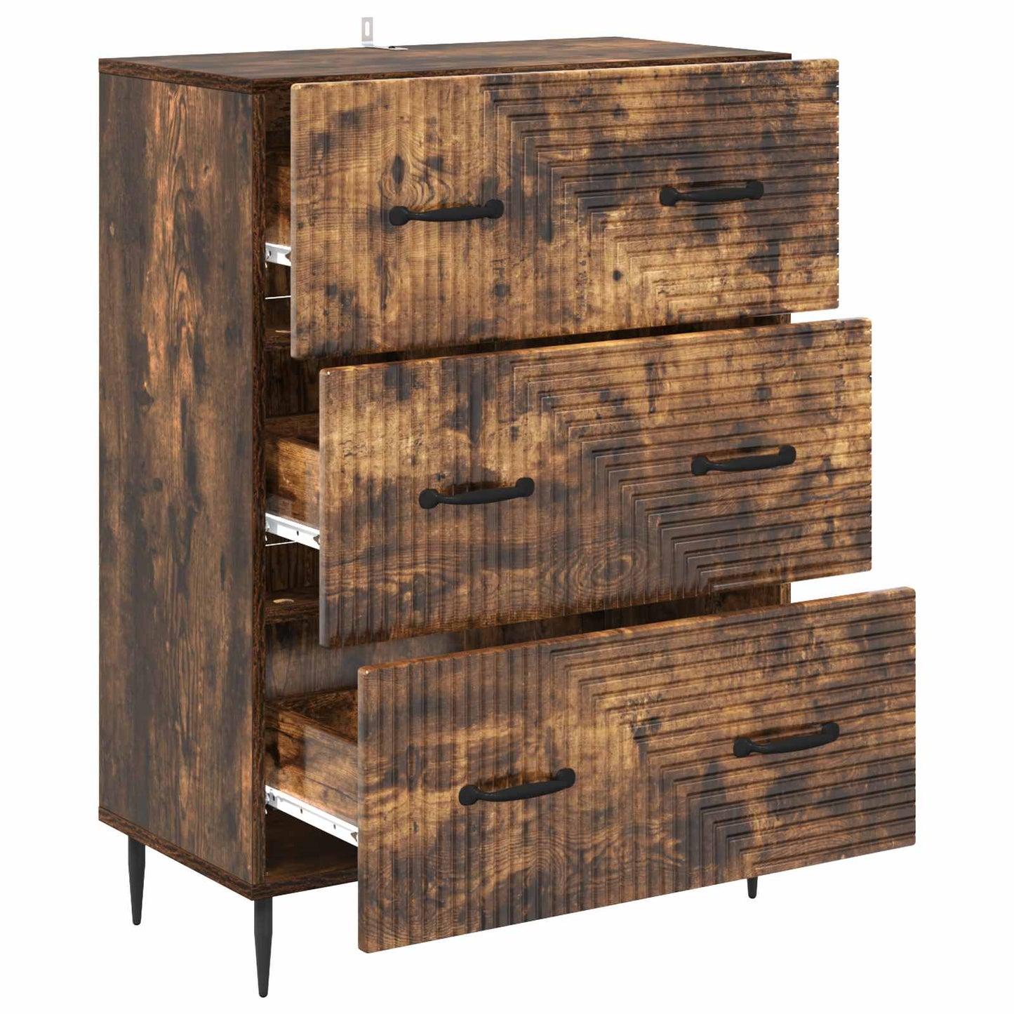 Schubladenschrank Geräucherte Eiche 66 x 34,5 x 89,5 cm