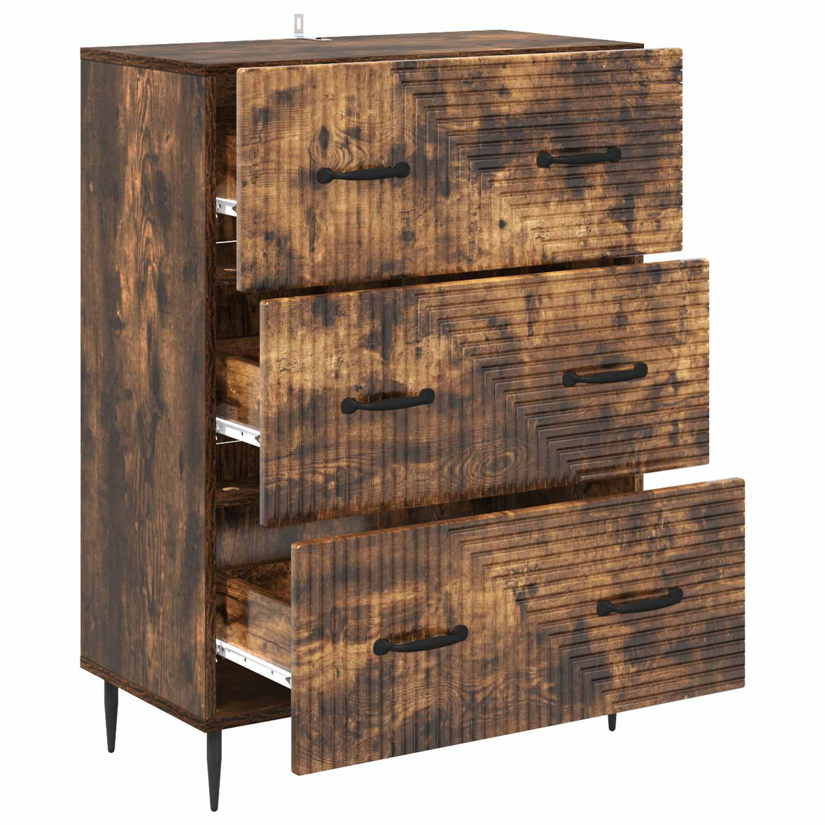 Schubladenschrank Geräucherte Eiche 66 x 34,5 x 89,5 cm