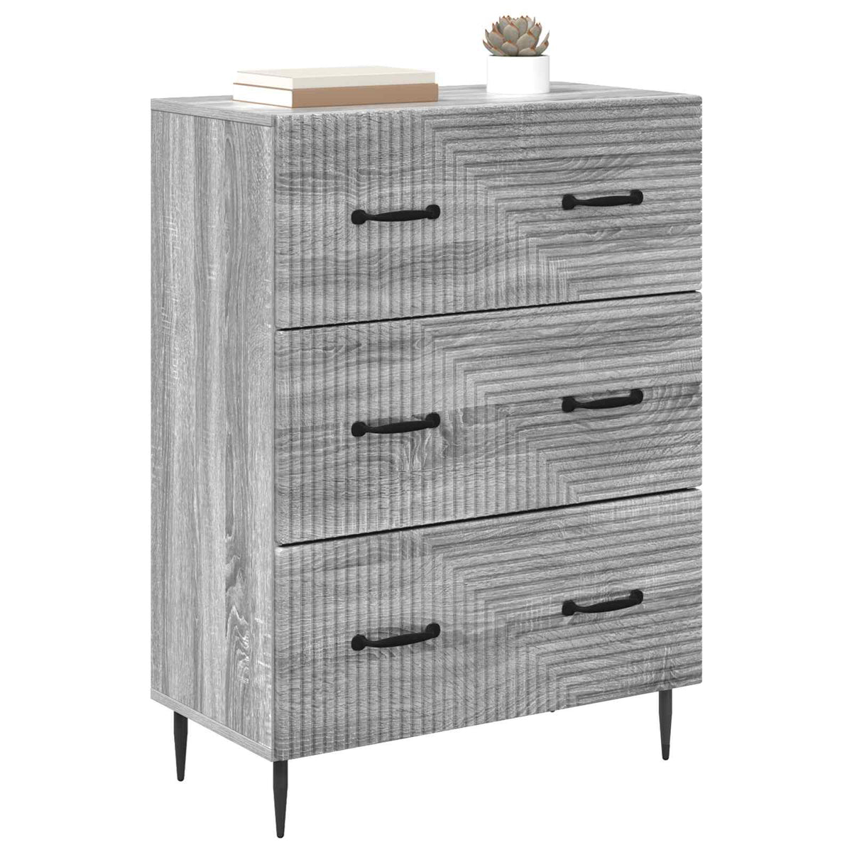 Schubladenschrank Grau Sonoma 66 x 34,5 x 89,5 cm Holzwerkstoff