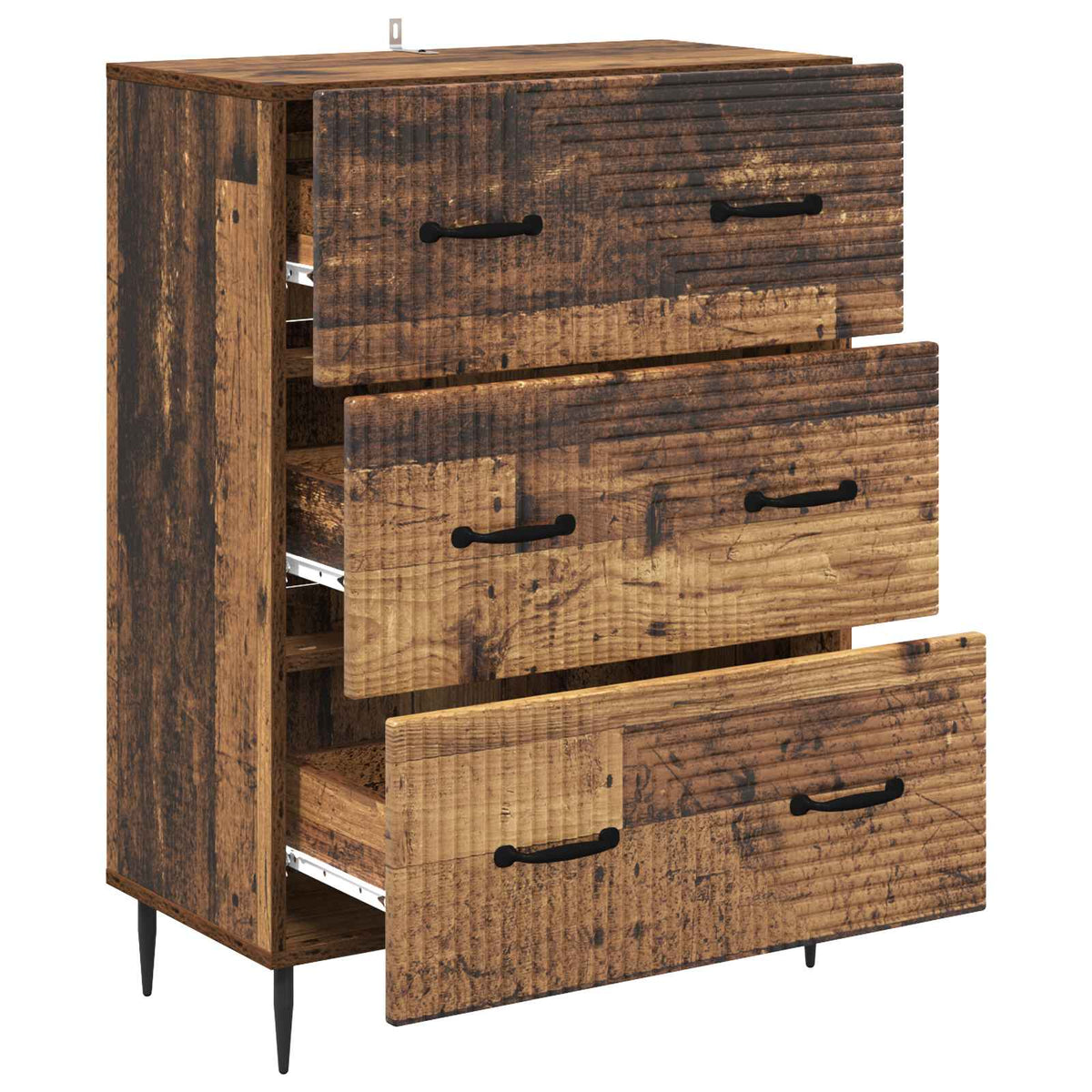 Schubladenschrank Altholz 66 x 34,5 x 89,5 cm Holzwerkstoff