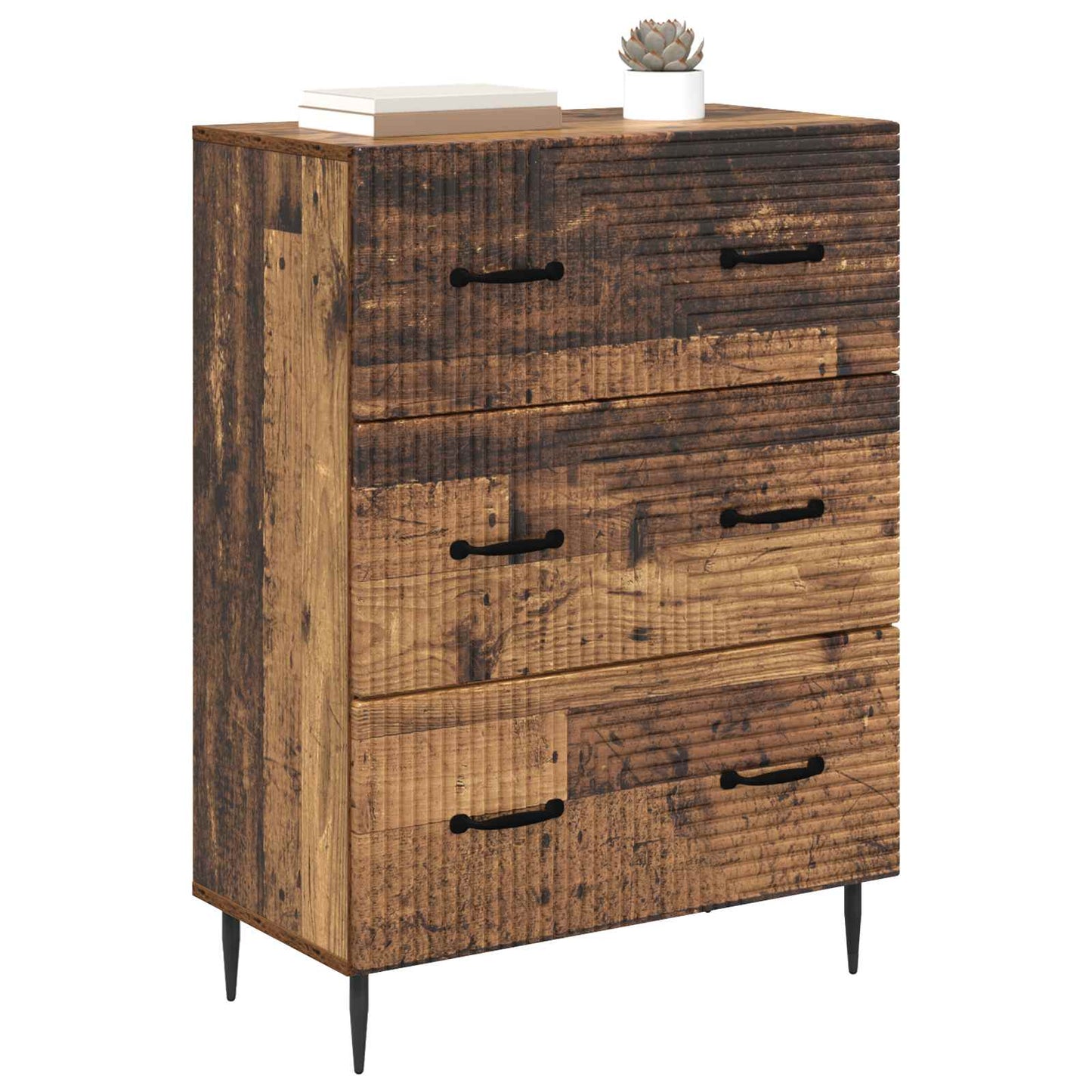 Schubladenschrank Altholz 66 x 34,5 x 89,5 cm Holzwerkstoff