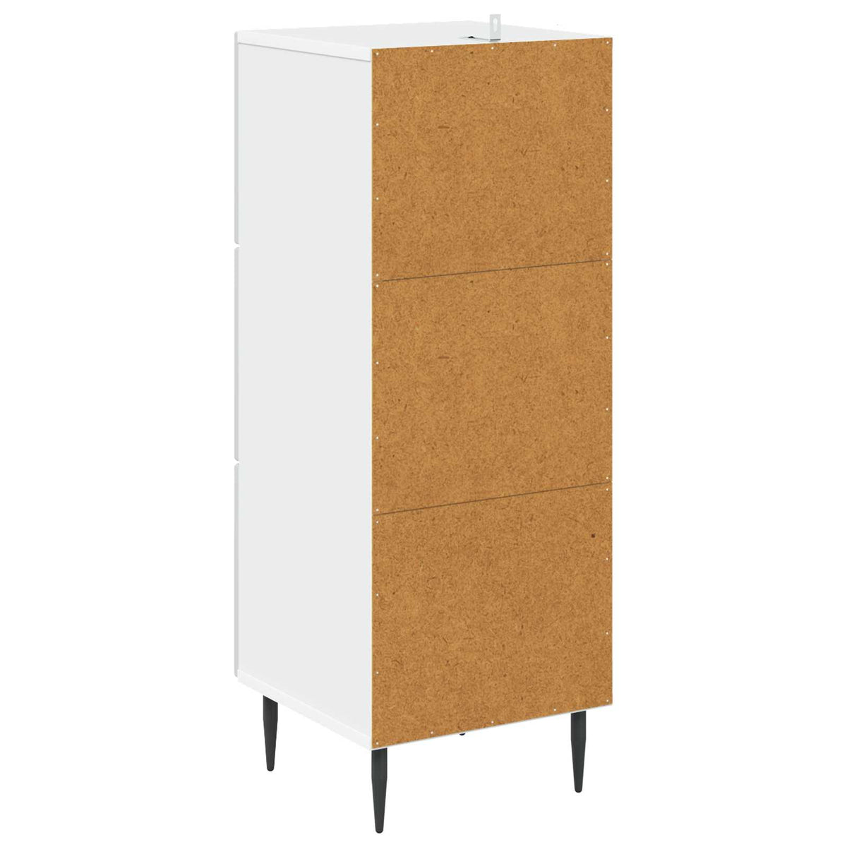 Schubladenschrank Weiß 33 x 34,5 x 89,5 cm Holzwerkstoff