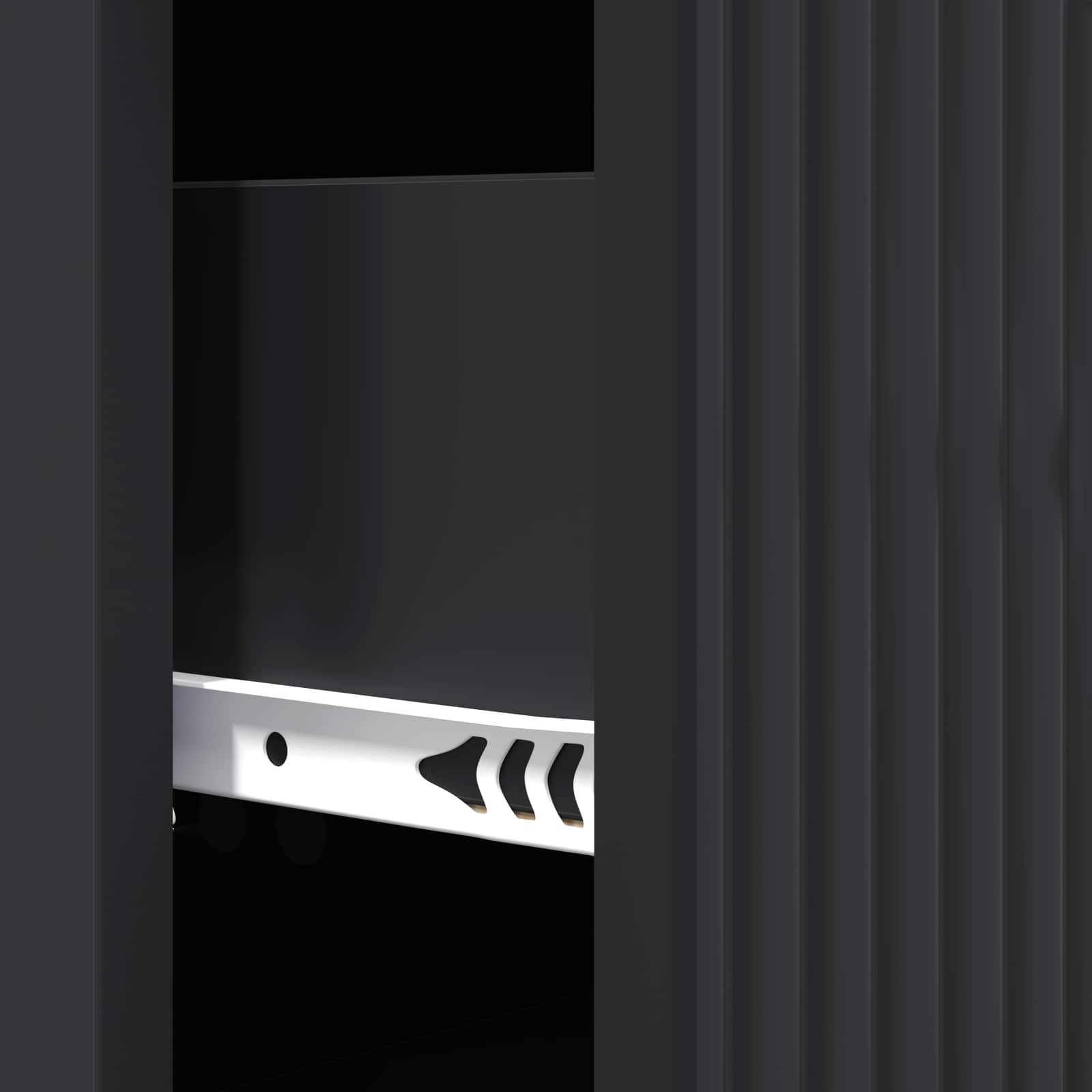 Schubladenschrank Schwarz 33 x 34,5 x 89,5 cm Holzwerkstoff